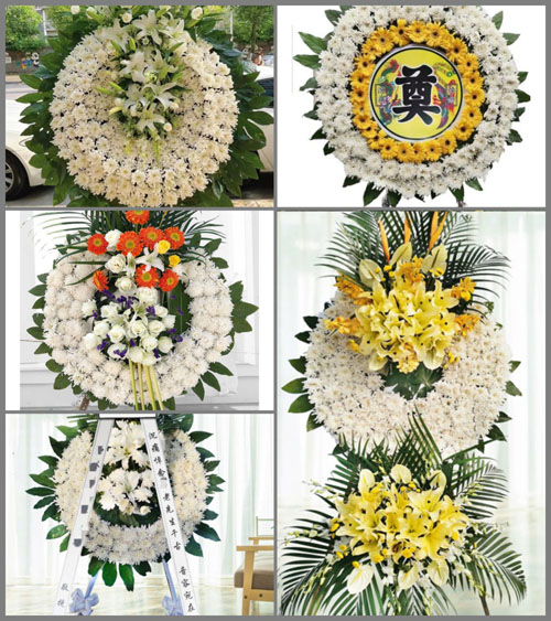 湖北黄冈市黄梅县濯港镇徐郁村花圈速递
