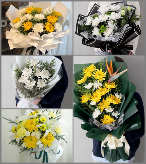 湖北黄冈市黄梅县濯港镇徐郁村白事花束代送